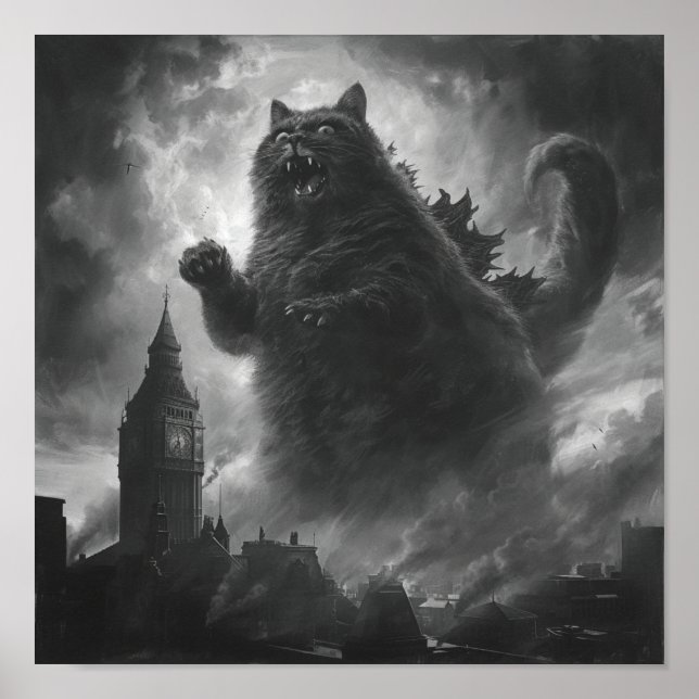 Kattdjur Fury: Catzilla Olehad Poster (Framsidan)
