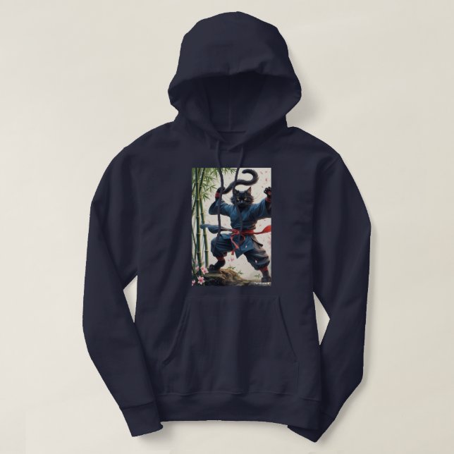 Kattdjur Fury: Kung fu Master" Hoodie (Design framsida)