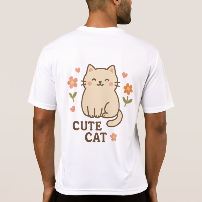 Kattdjur i Bloom T Shirt (Baksida)