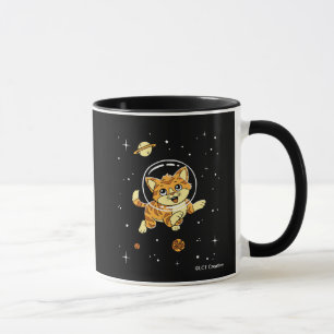 Kattdjur i rymden mugg