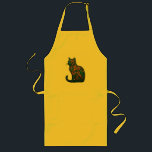 Kattdjur Inferno Långt Förkläde<br><div class="desc">Kattdjur Inferno sammanfogar en tigers omanipulerade anda med en kattens lekfulla elegans och fångar både grymhet och charm. Omgiven av blixtlågor,  mystiska lågor,  den här designen förkroppsligar agilitet,  intelligens och rå kraft. Kontrasten mellan djupa skuggor och fiskehögdagrar förstärker biet dynamik,  skapar det en slående blandning av vild och kattdjur.</div>