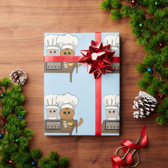 Kattdjur Julafton Cookies Presentpapper (Julgåva)