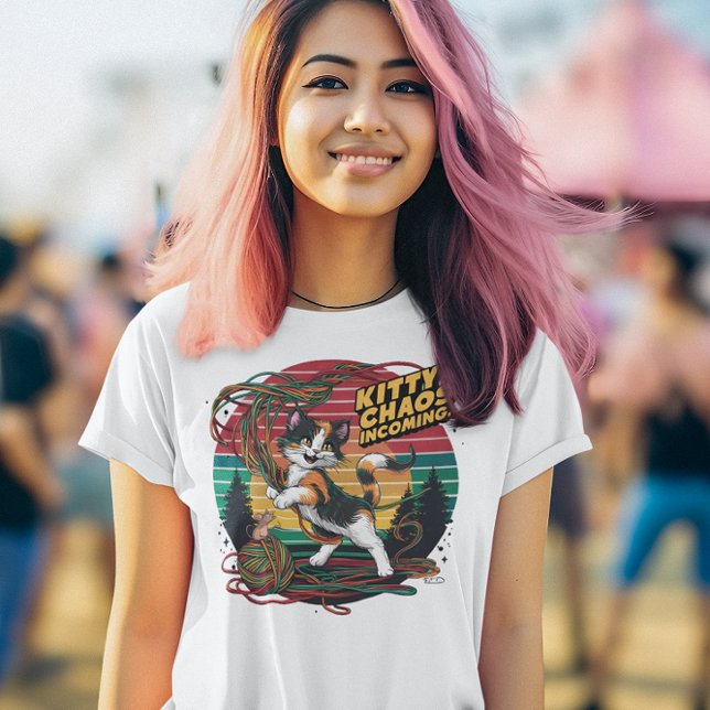 Kattdjur, Kattunge Chaos Income! T Shirt (Skapare uppladdad)
