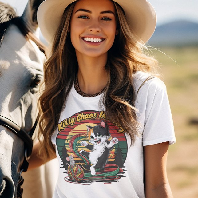 Kattdjur, Kattunge Chaos Income! T Shirt (Skapare uppladdad)