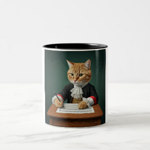 Kattdjur Maestro: Två-tonkaffe Mugg