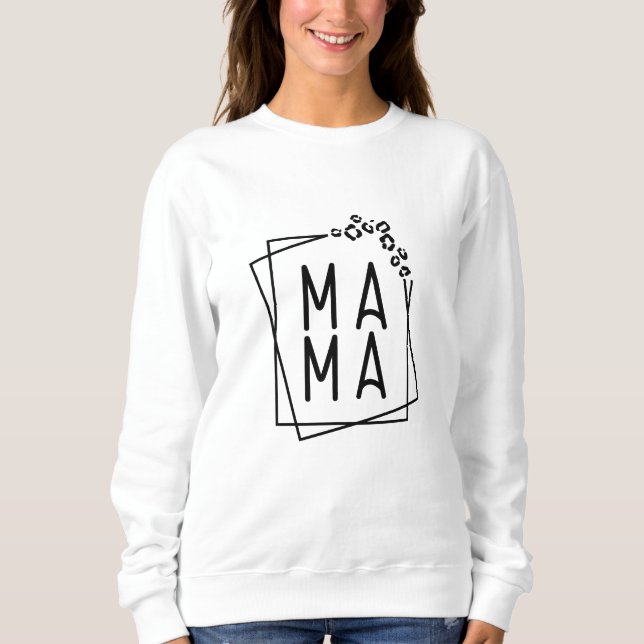 Kattdjur Mamma Sweater-Premium-blandning T Shirt (Framsida)