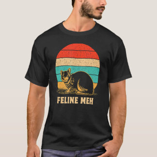 Kattdjur Meh Cat Humor Kitten Lazy Sarcastic T Shirt