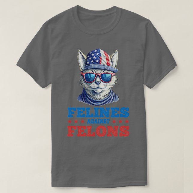 Kattdjur mot valen i Felons VS 1 T Shirt (Design framsida)