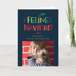 Kattdjur Navidad-Helgdag för julklapp Helgkort