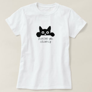 Kattdjur Sassy: Den dömande bilden av dig är tyst T Shirt