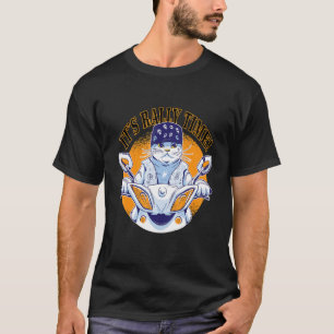 Kattdjur som kör motorcykelcitat... t shirt