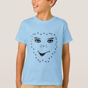 "Kattdjur Soul, Human Gaze - Konstnärlig T Shirt
