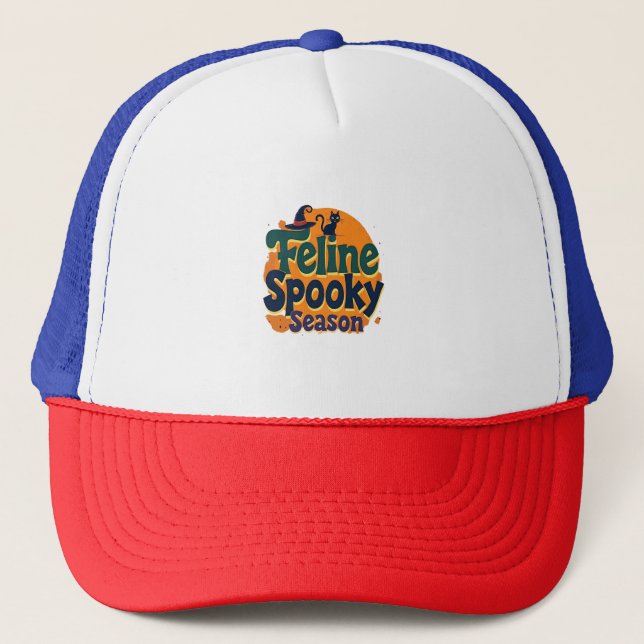 Kattdjur Spooky Season Keps (Framsida)