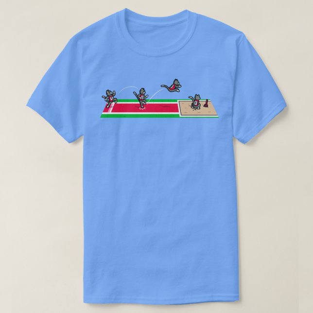 Kattdjur trippeljump t shirt (Design framsida)