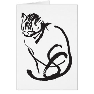 Kattdjurdesign Hälsningskort
