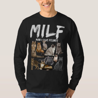 Kattdjuren Milf Man I Kärlek T Shirt