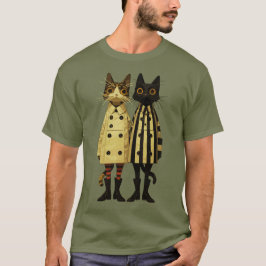 Kattdjuren mode - Quirky Cat in Jacka & Boots T Shirt