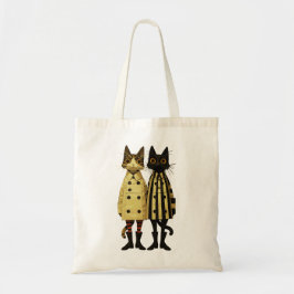 Kattdjuren mode - Quirky Cat in Jacka & Boots Tygkasse