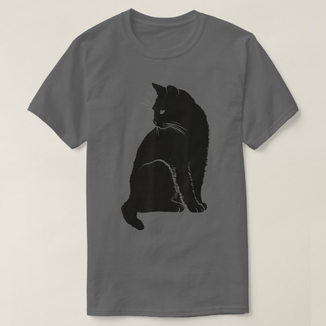 Kattdjuret Citten Kitten med minimalistisk Cute Bl T Shirt (Design framsida)