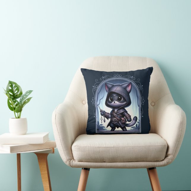 Kattdjuret Fantasy Äventyr Kudde (Stol)