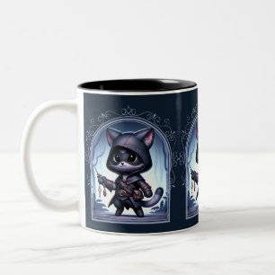 Kattdjuret Fantasy Äventyr Två-Tonad Mugg