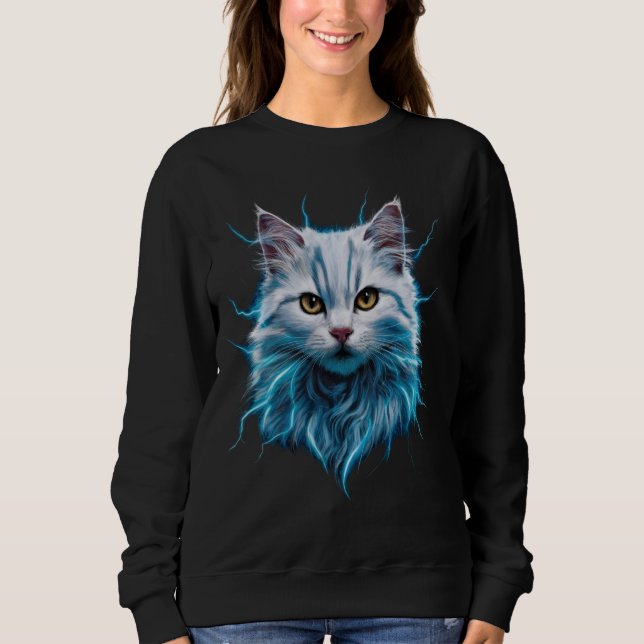 Kattdjuret Fantasy Cute Kat Coola T Shirt (Framsida)