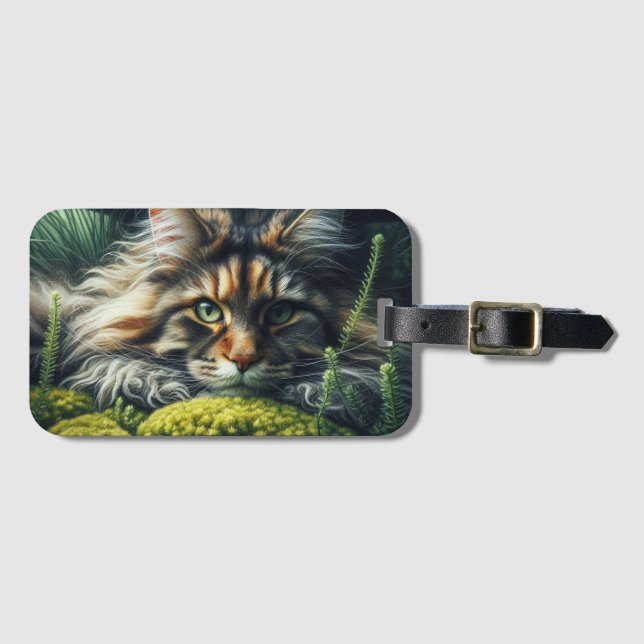 Kattdjuret Forest Guardian Bagagebricka (Framsida horisontal)