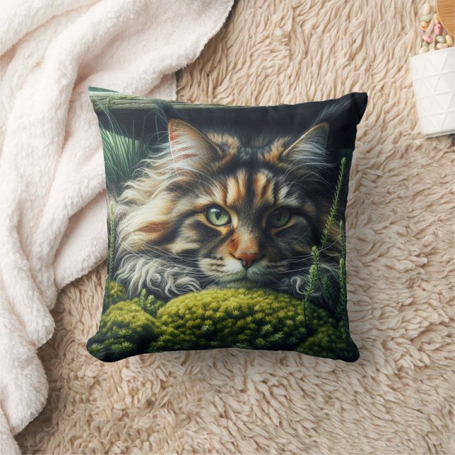 Kattdjuret Forest Guardian Kudde (Filt)