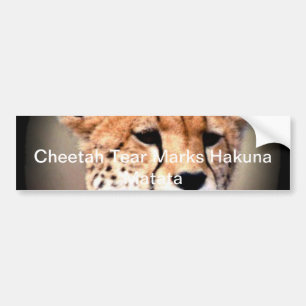 Kattdjuret Hakuna Matata Anpassa presentprodukt Bildekal