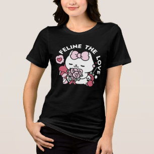 Kattdjuret Kärlek - Cute Valentines kattdesign T Shirt