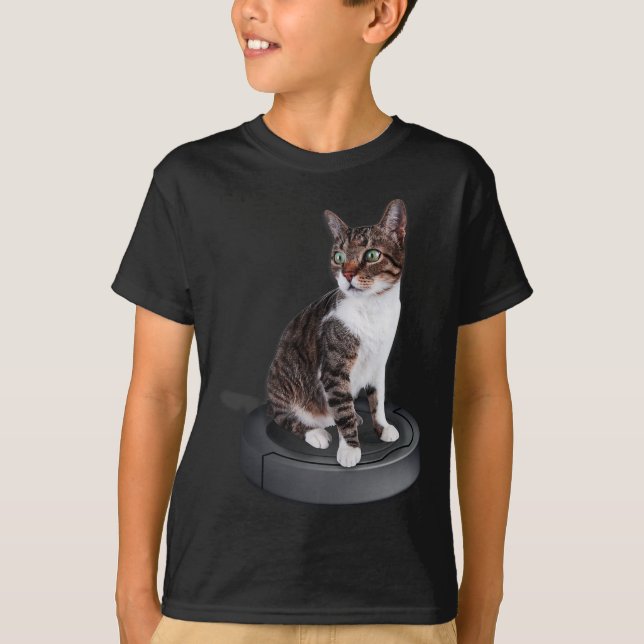 Kattdjuret Rengöringsmedel för robot Cat Vacuum Re T Shirt (Framsida)