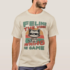 Kattdjuret Vibes som äger spelet T Shirt