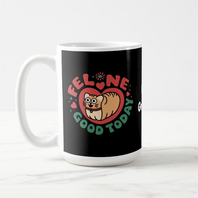 Kattdjurets Bra i dag Kassadesign Kaffemugg (Vänster)