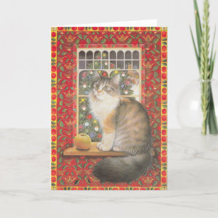 Kattdjurets julkort helgkort