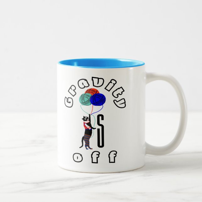 Kattdjurets Roligt Två-Tonad Mugg (Höger)