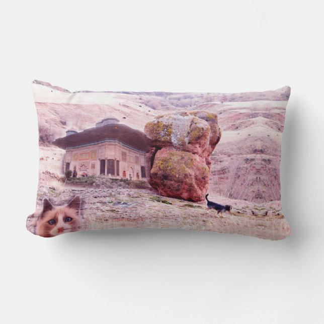 Kattdof Photo Collage Lumbar Cushion 33 x 53 cm Lumbarkudde (Framsida)