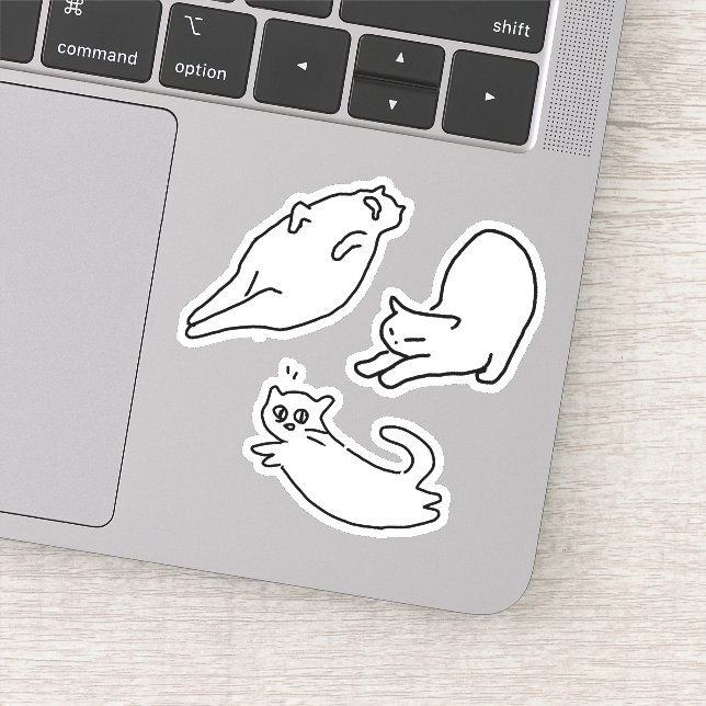 Kattdoodle-assistent nr 1 klistermärken (Detalj)