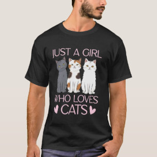 Kattdräkter För Flickor Kvinnor Bara En Tjej Som Ä T Shirt