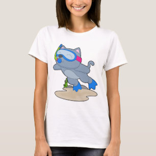 Kattdykarens snorkling t shirt