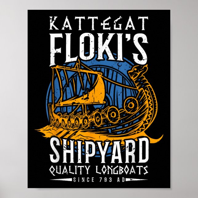 Kattegat Flokis Shipyard - Nordic Mythology&amp; Poster (Framsidan)