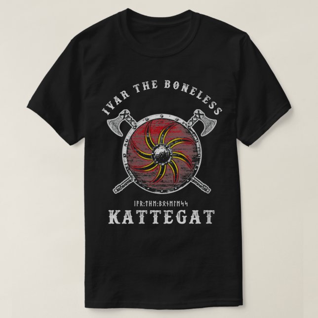 Kattegatt Viking Shield V. T Shirt (Design framsida)