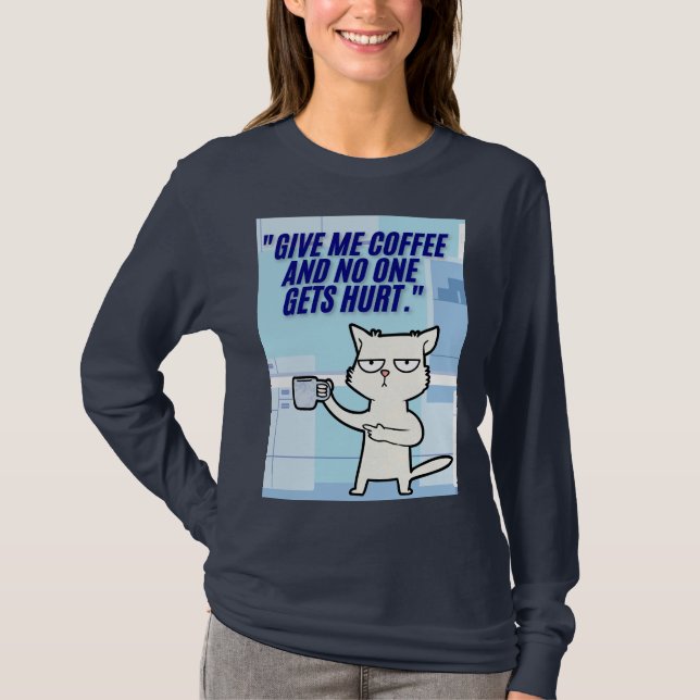 kattekaffeoffert t shirt (Framsida)