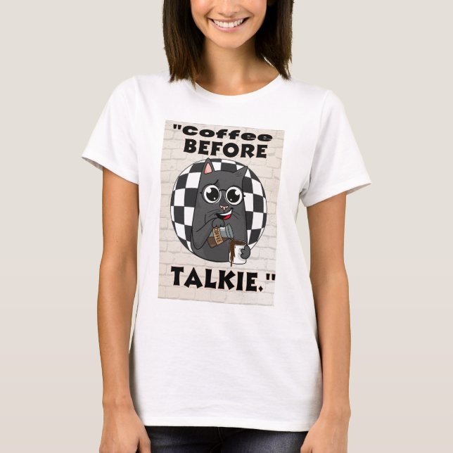 kattekaffeoffert t shirt (Framsida)