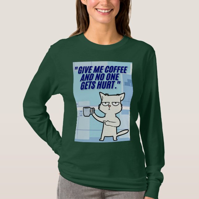 kattekaffeoffert t shirt (Framsida)