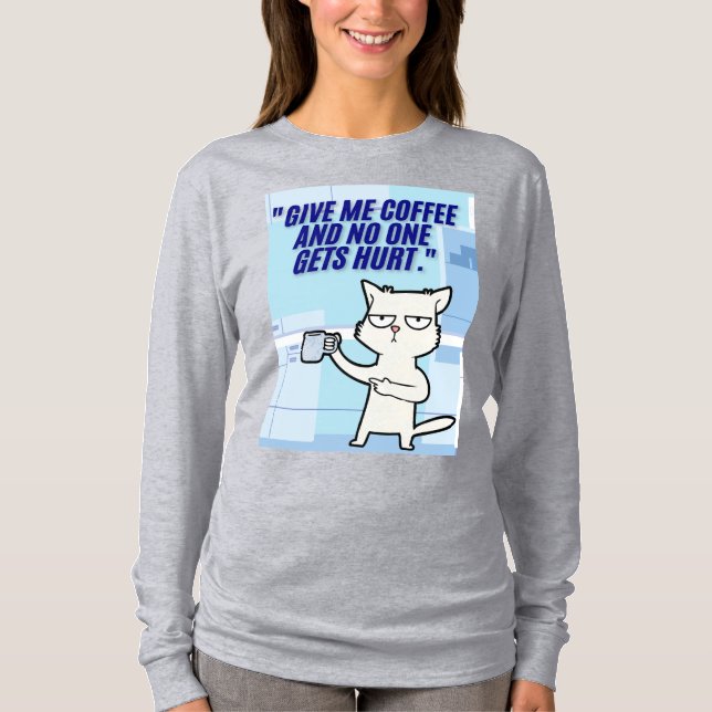 kattekaffeoffert t shirt (Framsida)