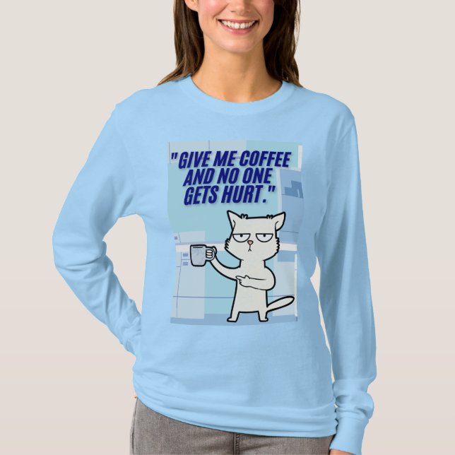 kattekaffeoffert t shirt (Framsida)