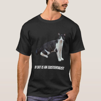 Katteksistentialism Filosofi Humor Snabbvitt T Shirt