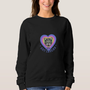Katten älskare som trampar kvinnor svettas t shirt