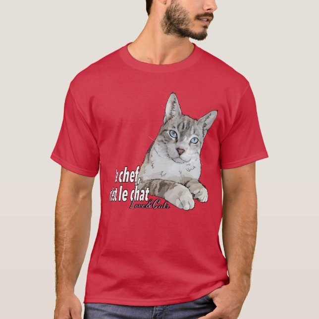 Katten är kattflickan t shirt (Framsida)