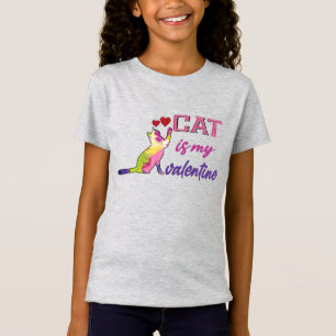 Katten är min valentin, min katt är min valentin t shirt